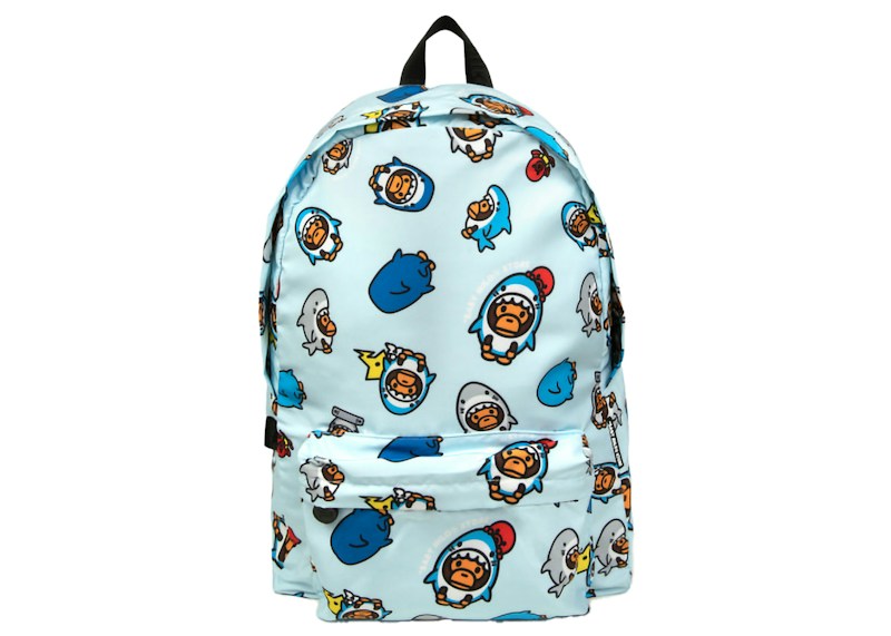 BAPE Baby Milo Soft Backpack Light Blauw