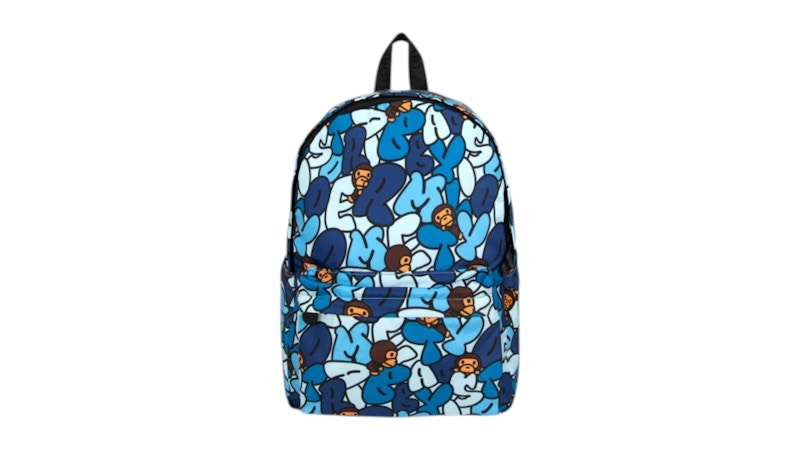 BAPE Baby Milo Soft Medium Backpack Blauw