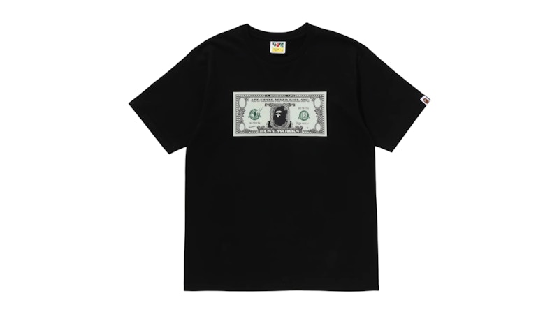 BAPE Banknote Tee Zwart