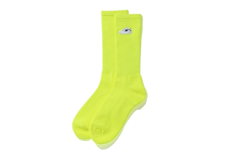 BAPE Bapesta One Point Socks Geel