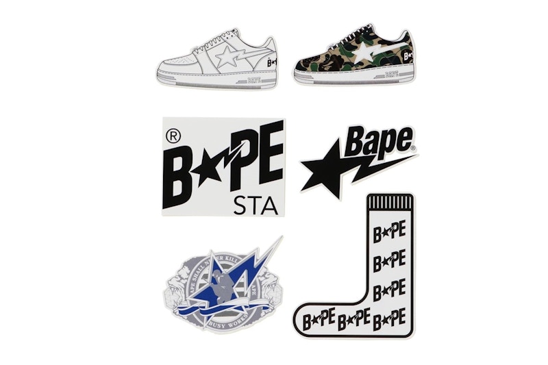 BAPE Bapesta Stickers Multi Multicolor