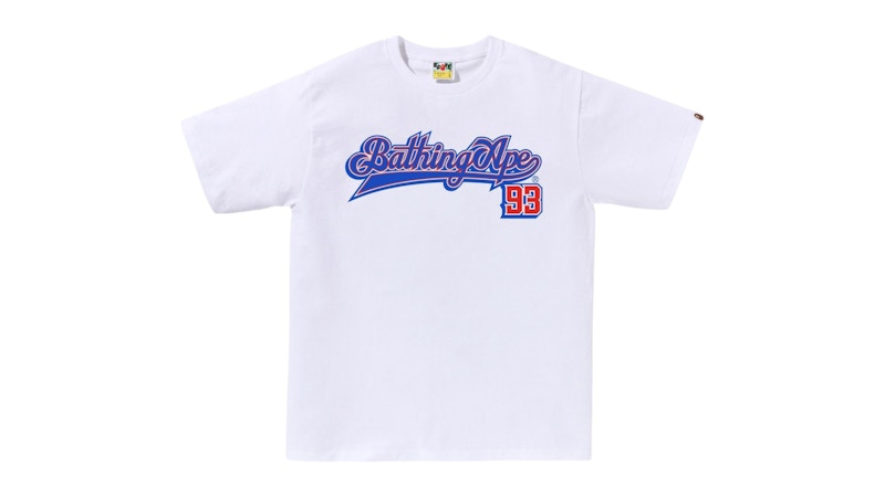 BAPE Baseball Logo Tee Blauw