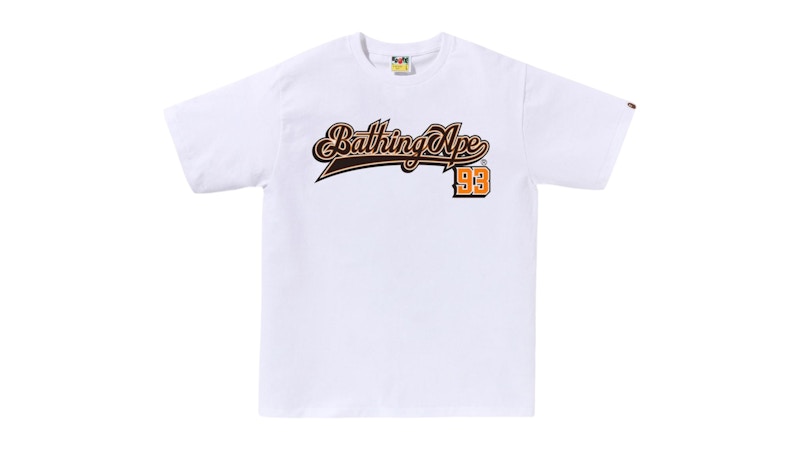 BAPE Baseball Logo Tee Oranje