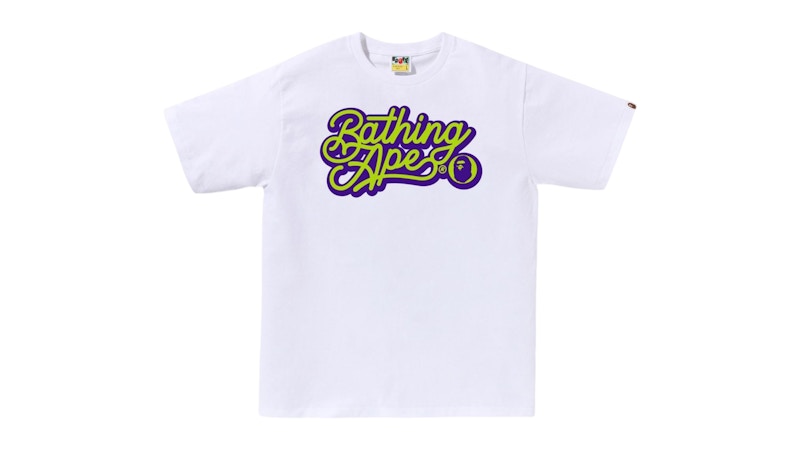 BAPE Bathing Ape Script Logo Tee Groen
