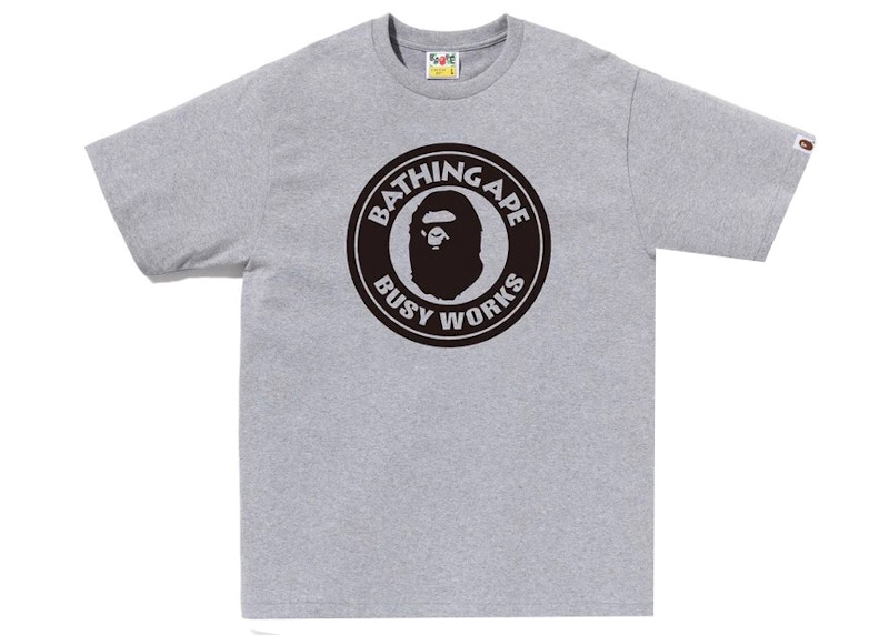 BAPE Bicolor Busy Works Tee Grijs