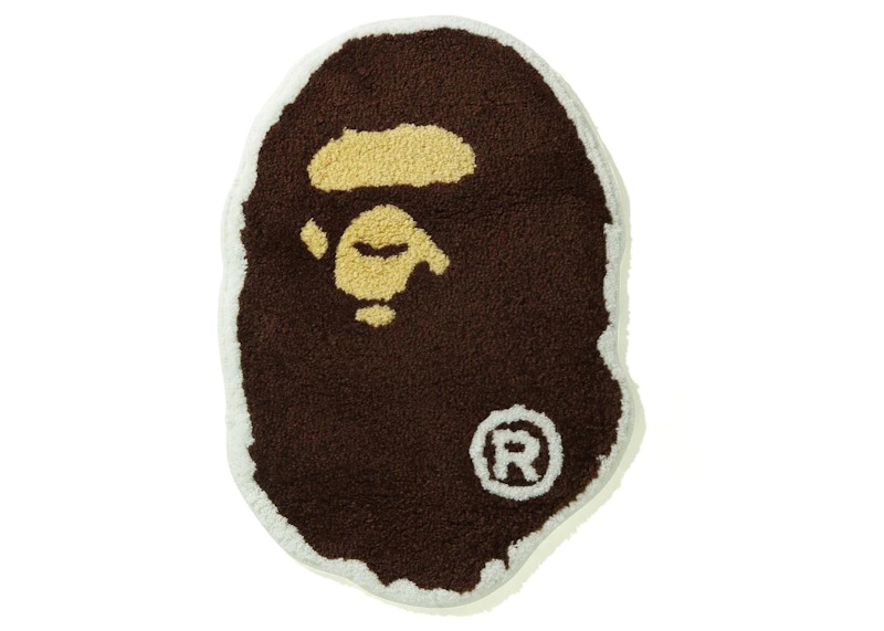 BAPE Big Ape Head Rug Mat Bruin