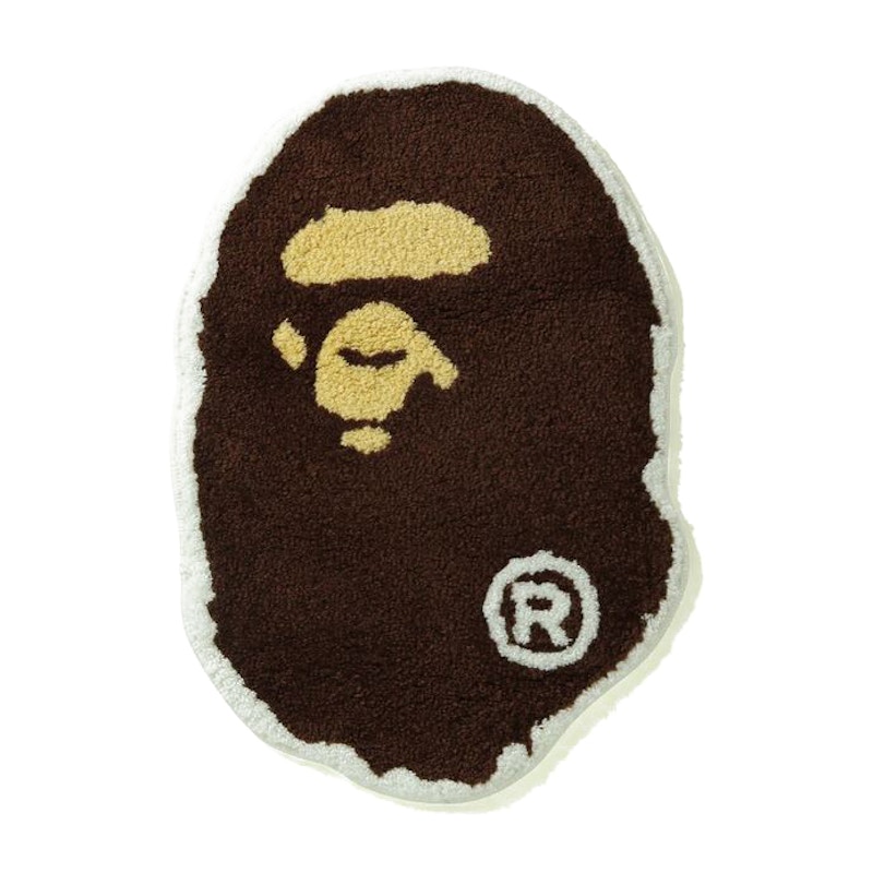 BAPE Ape Head Rug Bruin