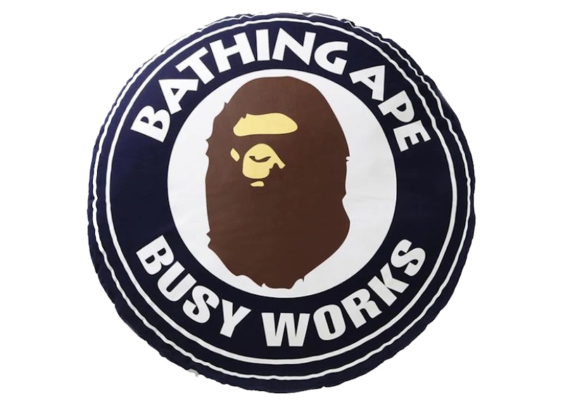 BAPE Big Busy Work Shop BWS Cushion Blauw