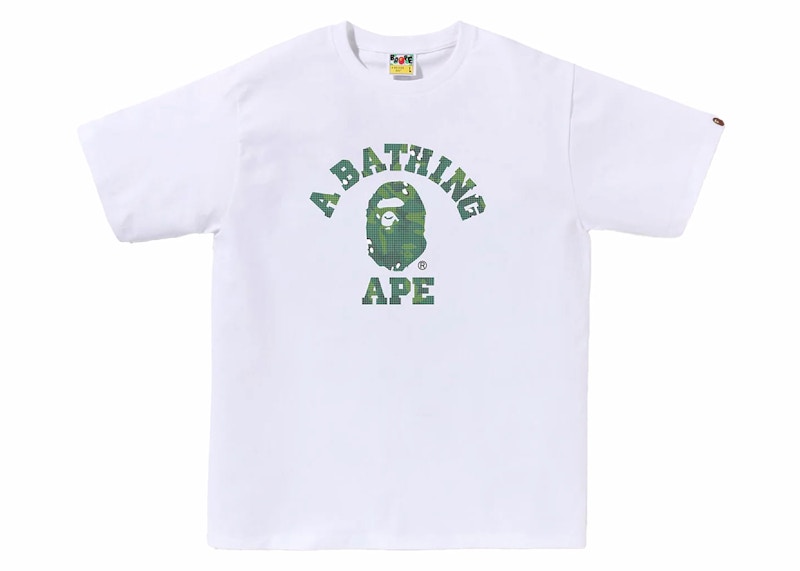 BAPE Bitmap College Tee Wit