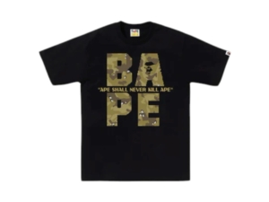 BAPE Bitmap Logo Tee Zwart