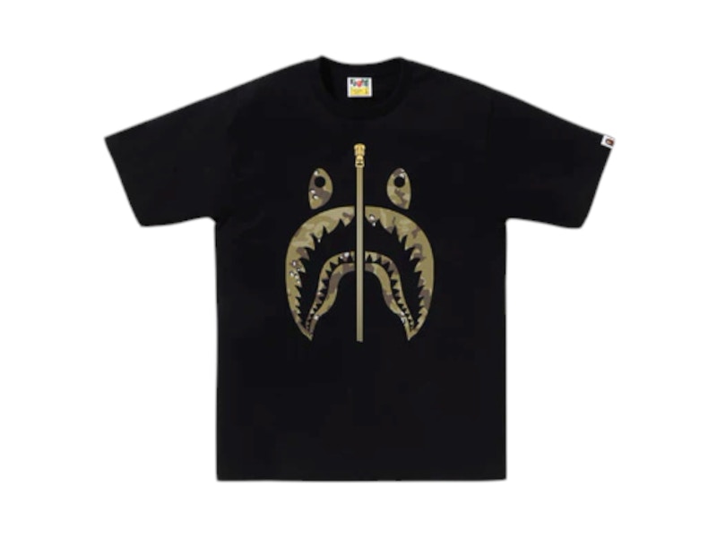 BAPE Bitmap Shark Tee Zwart