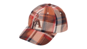 BAPE Bleached Check Panel Cap Rood