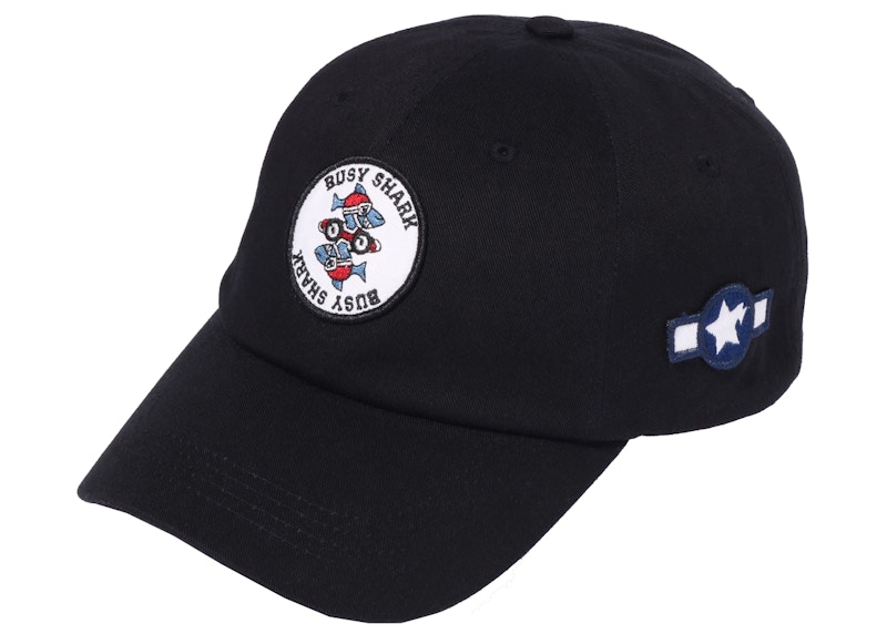 BAPE Busy Shark Panel Cap Zwart