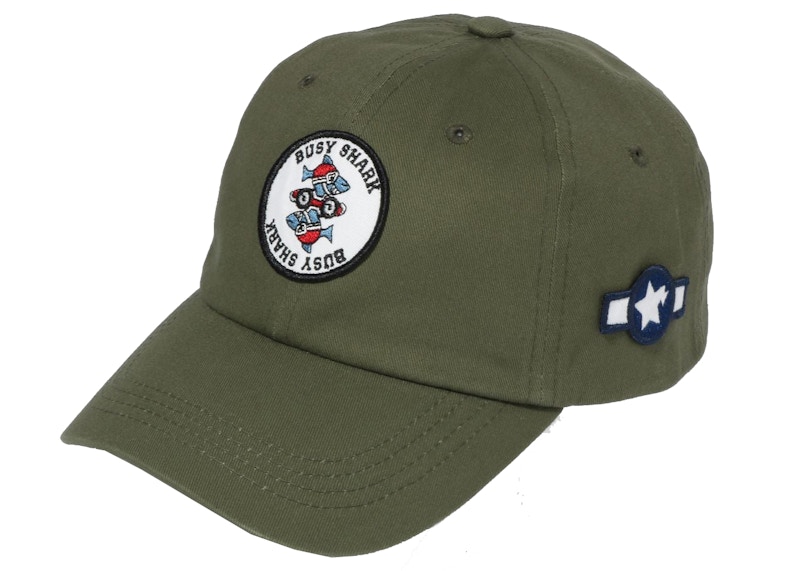 BAPE Busy Shark Panel Cap Olivedrab