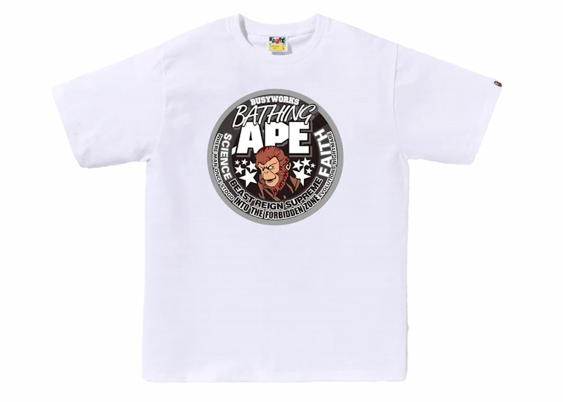 BAPE Busy Works Bathing Ape Tee Wit