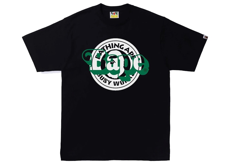 BAPE Busy Works Multi Print Tee Zwart