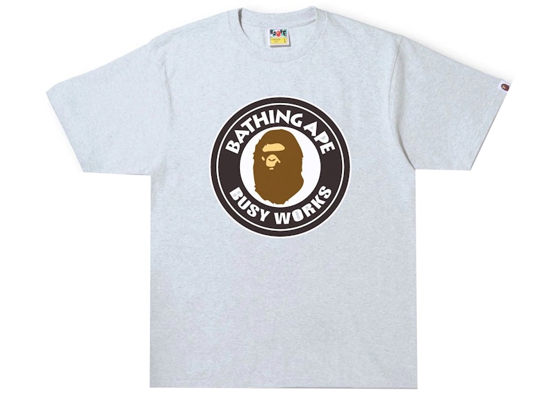 BAPE Busy Works Tee Grijs