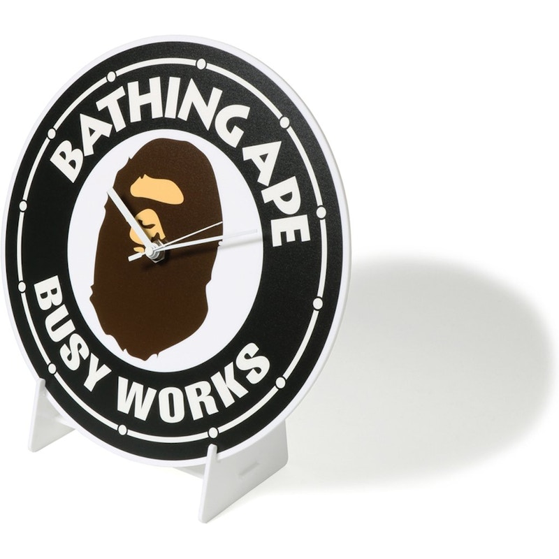 BAPE Busy Works Wall Clock Zwart
