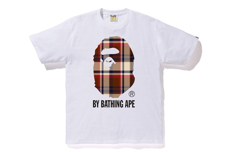 BAPE Check By Bathing Ape Tee Rood