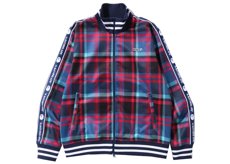 BAPE Check Jersey Top Blauw