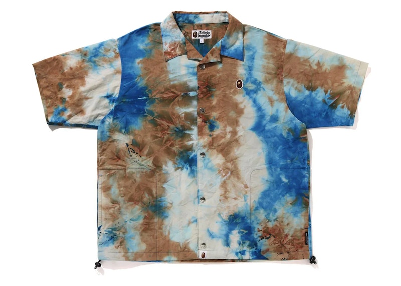 BAPE Chusen One Point Open Collar Shirt Blauw