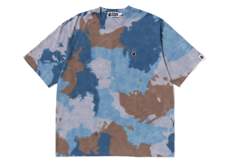 BAPE Chusen One Point Relaxed Fit Tee Blauw