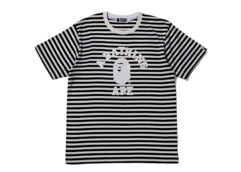 BAPE College Hoop Tee Zwart