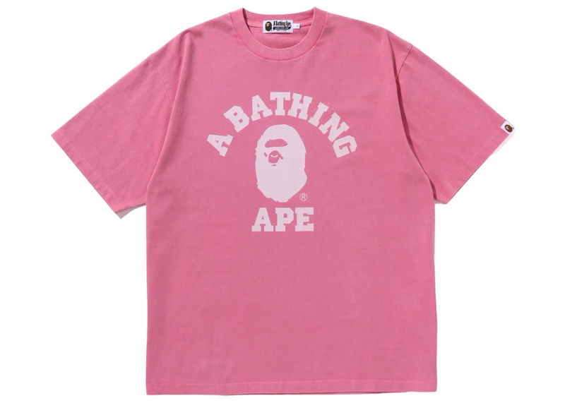 BAPE College Overdye Tee Roze