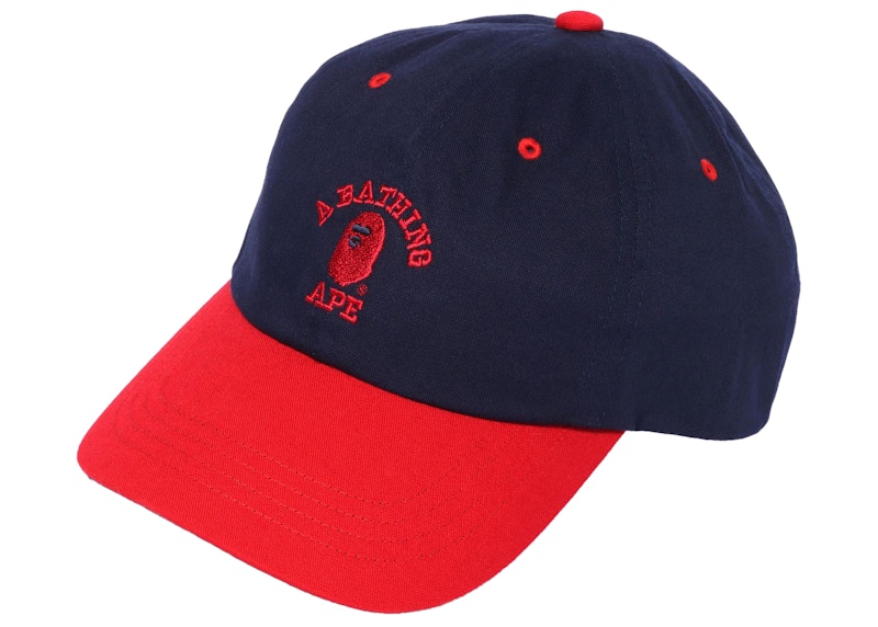 BAPE College Panel Cap Blauw