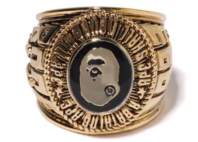 BAPE College Ring Goud