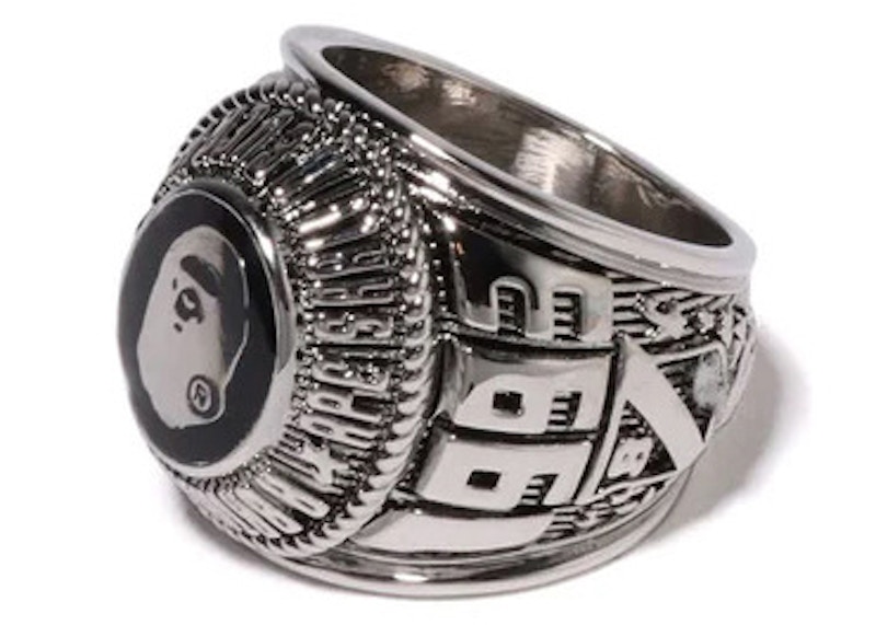 BAPE College Ring Zilver