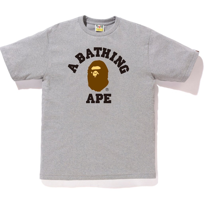 BAPE College Tee Grijs