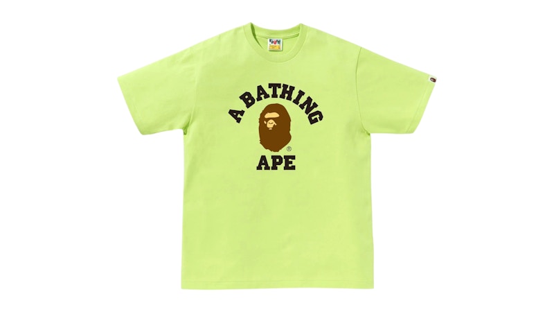 BAPE College Tee Lightgreen Groen