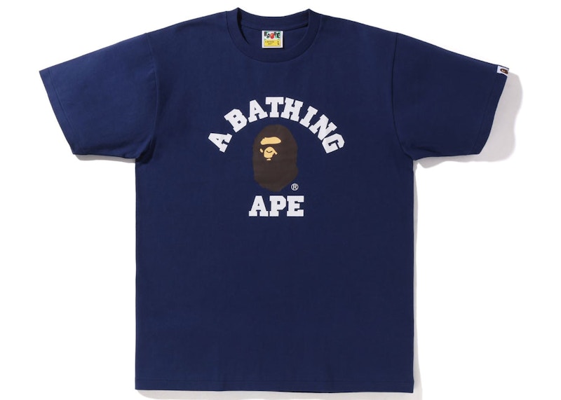 BAPE College Tee Blauw