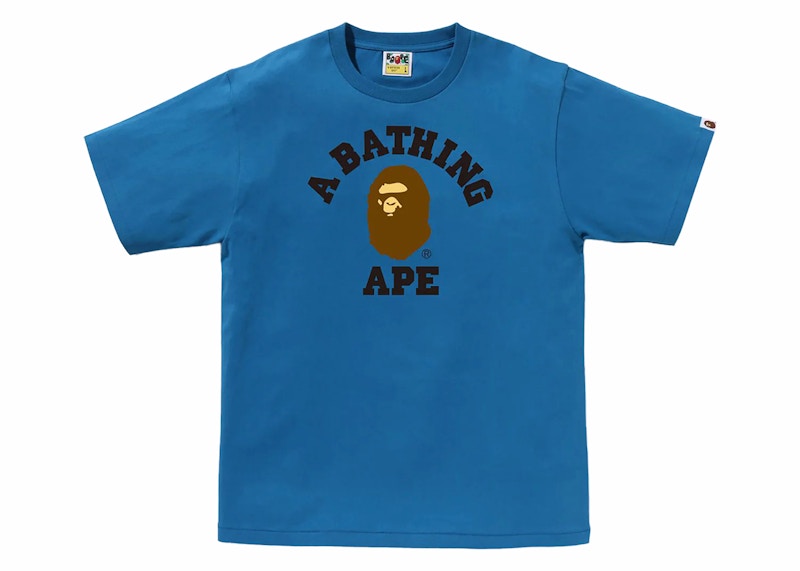 BAPE College Tee Blauw
