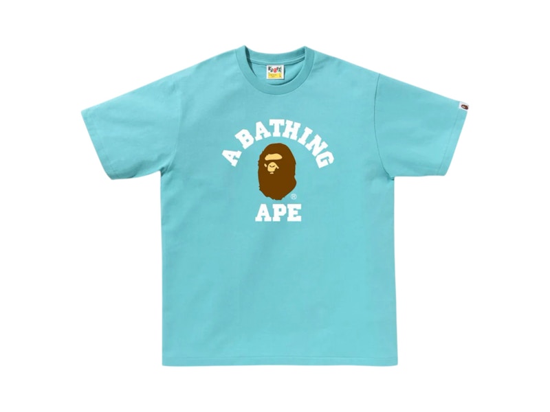 BAPE College Tee Blauw
