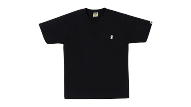 BAPE Color Ape Crossbone One Point Tee Zwart