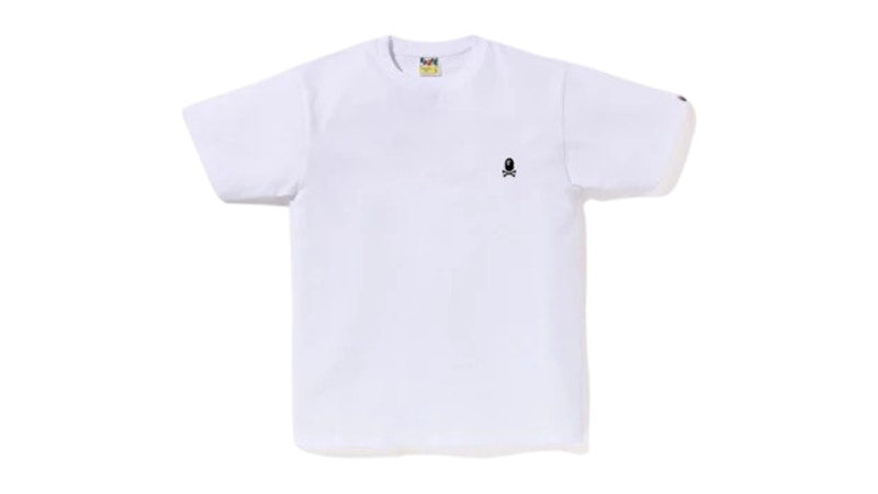 BAPE Color Ape Crossbone One Point Tee Wit