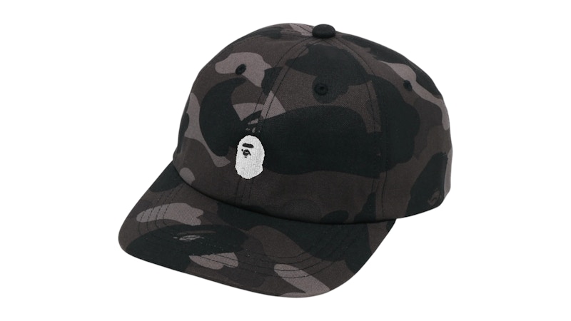 BAPE Color Camo Ape Head One Point Panel Cap Zwart