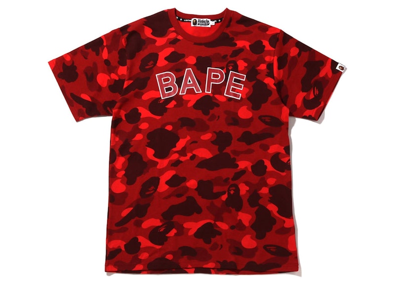 BAPE Color Camo BAPE Tee Rood