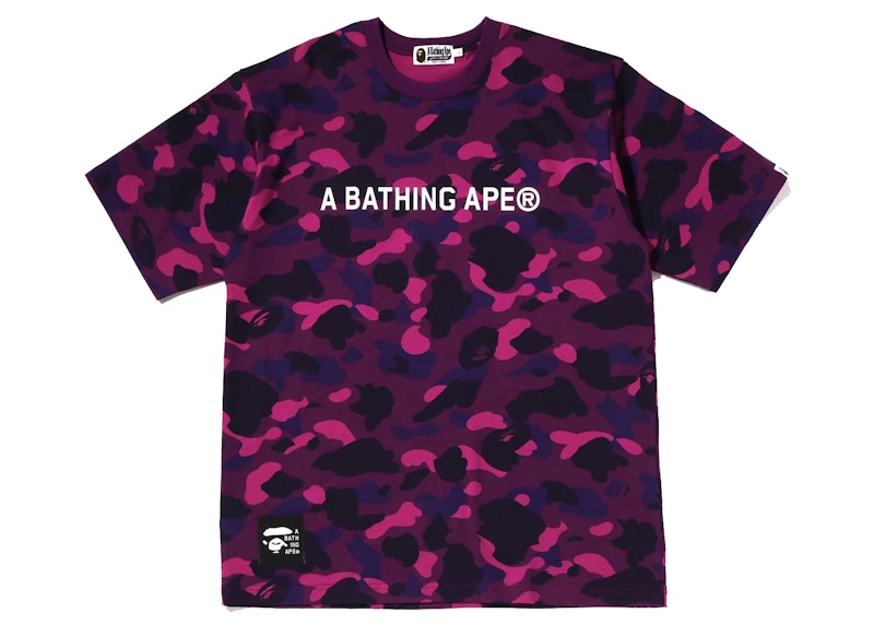 BAPE Color Camo Bathing Ape Relaxed Fit Tee Paars