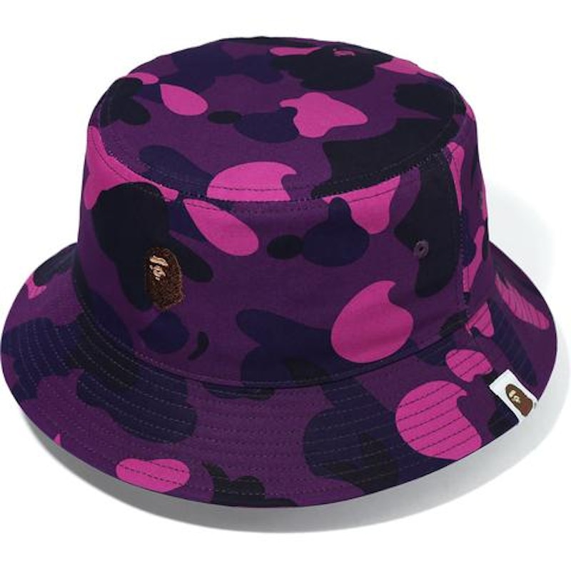 BAPE Color Camo Bucket Hat Paars