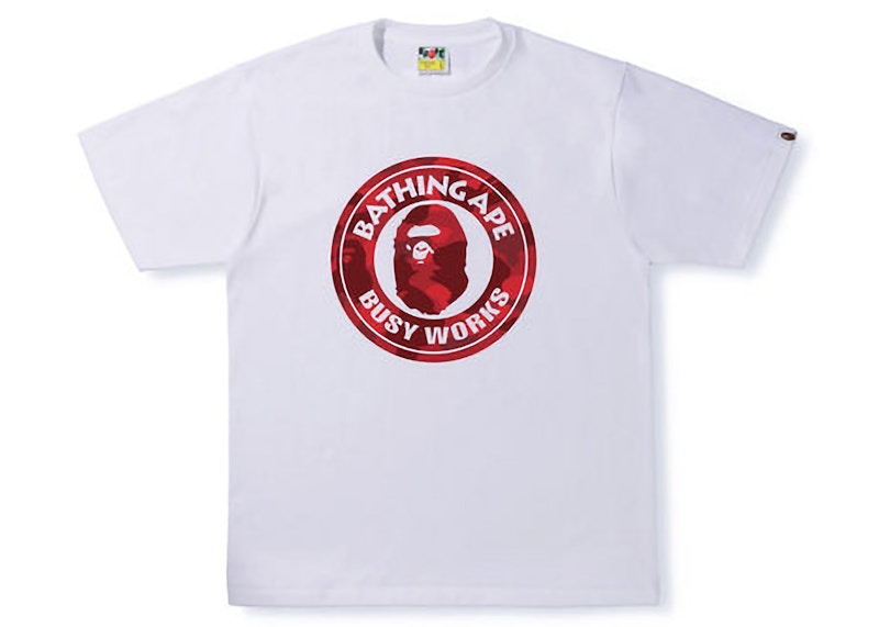 BAPE Color Camo Busy Works Tee Double Rood