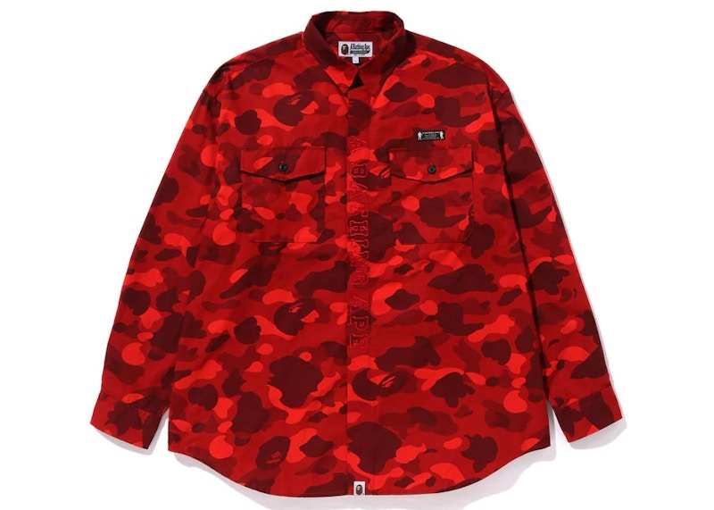 BAPE Color Camo CPO Shirt Rood