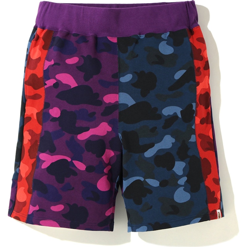 BAPE Color Camo Crazy Sweat Shorts Multi Multicolor