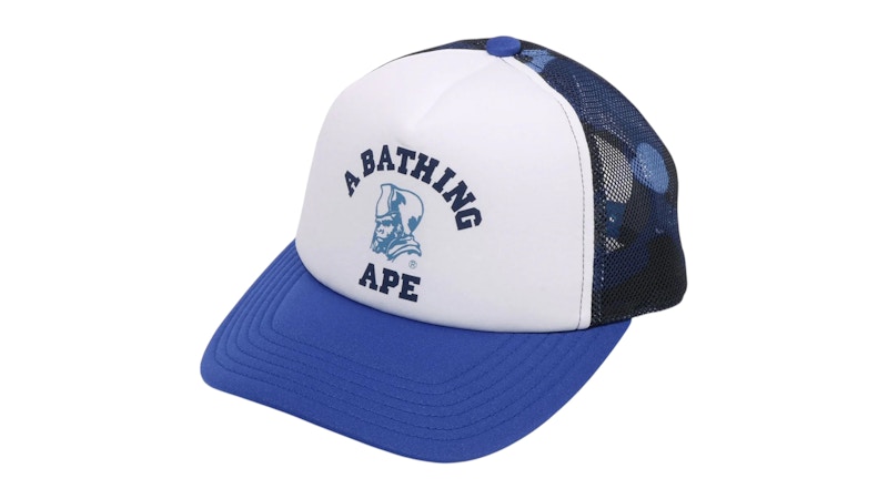 BAPE Color Camo General Mesh Cap Blauw