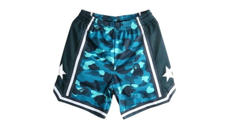 BAPE Color Camo Mesh Relaxed Fit Short Groen