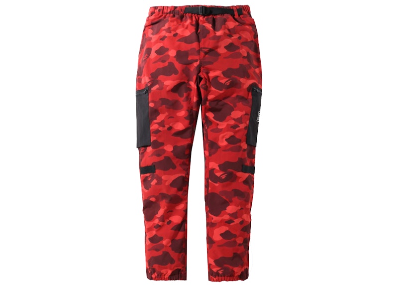 BAPE Color Camo Military Pants Rood