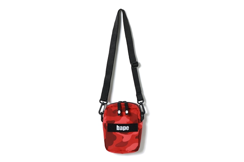 BAPE Color Camo Military Shoulder Bag Rood