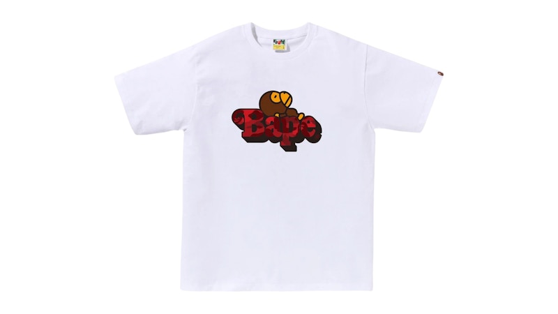 BAPE Color Camo Milo On Tee Rood